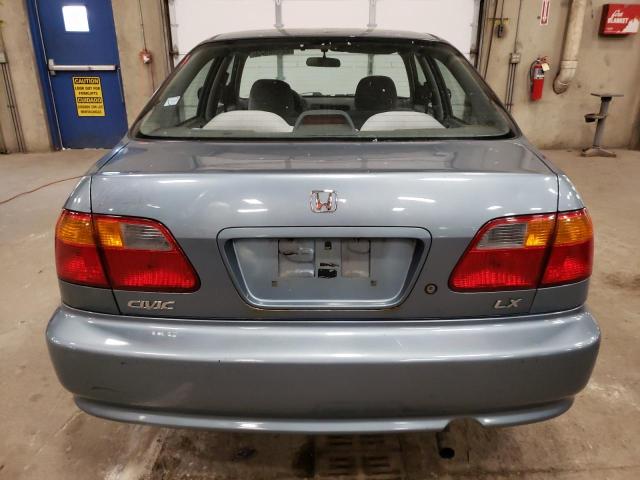 1HGEJ6677XL054089 - 1999 HONDA CIVIC LX BLUE photo 6