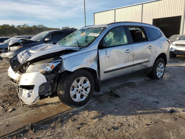 1GNKRFED8DJ171146 - 2013 CHEVROLET TRAVERSE LS SILVER photo 1