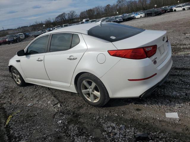 KNAGM4A76F5568591 - 2015 KIA OPTIMA LX WHITE photo 2