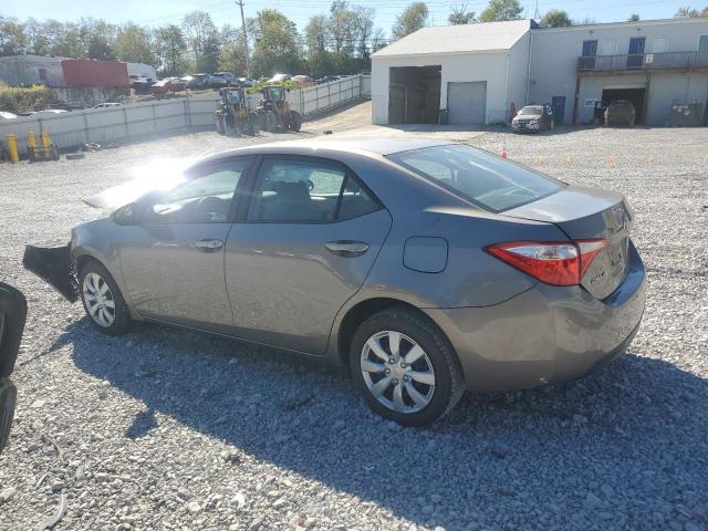 2T1BURHEXFC452490 - 2015 TOYOTA COROLLA L GRAY photo 2