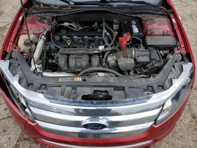 3FAHP0JA9CR325620 - 2012 FORD FUSION SEL RED photo 11
