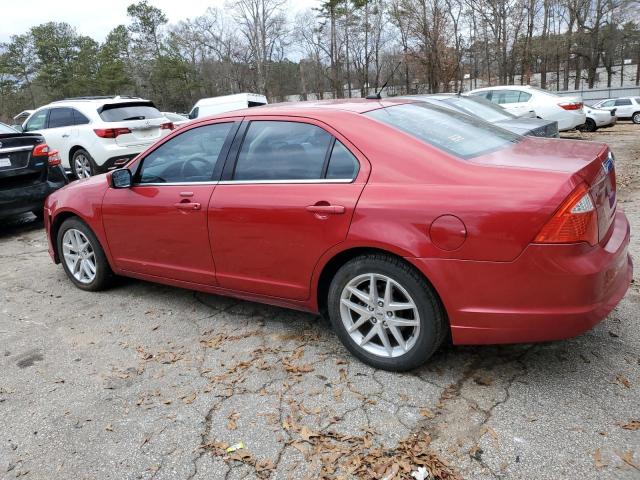 3FAHP0JA9CR325620 - 2012 FORD FUSION SEL RED photo 2