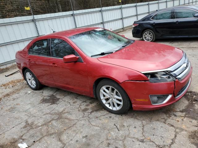 3FAHP0JA9CR325620 - 2012 FORD FUSION SEL RED photo 4