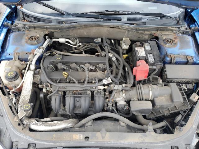 3FAHP0HA2CR406013 - 2012 FORD FUSION SE BLUE photo 11