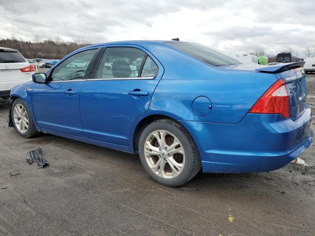 3FAHP0HA2CR406013 - 2012 FORD FUSION SE BLUE photo 2