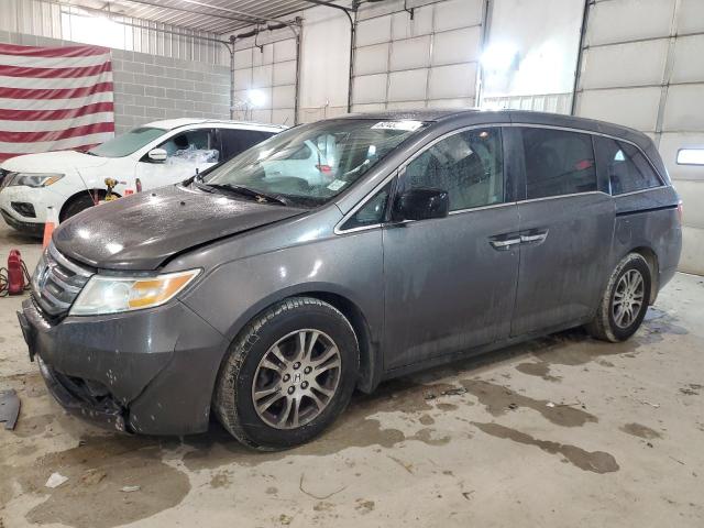 5FNRL5H48CB110609 - 2012 HONDA ODYSSEY EX GRAY photo 1