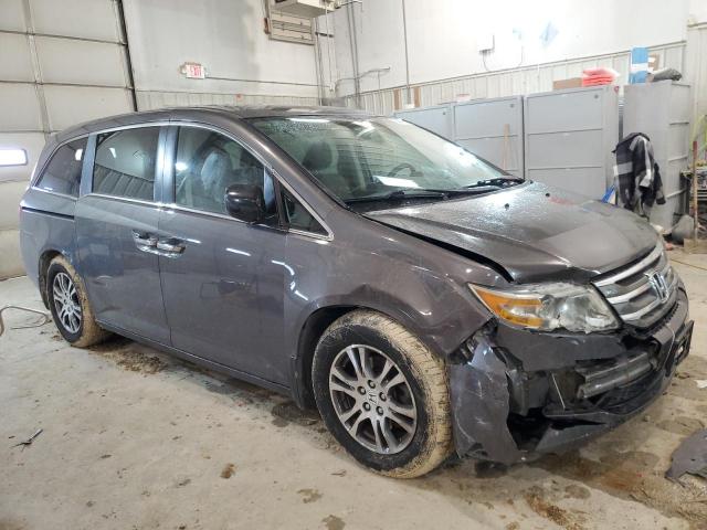 5FNRL5H48CB110609 - 2012 HONDA ODYSSEY EX GRAY photo 4