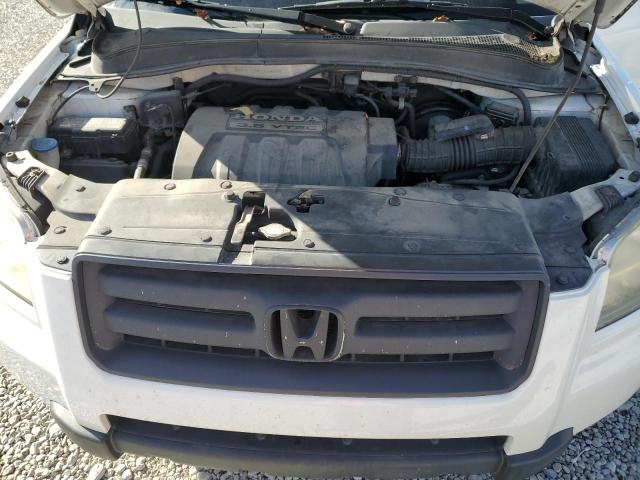 2HKYF18747H516495 - 2007 HONDA PILOT EXL 白色 照片 12