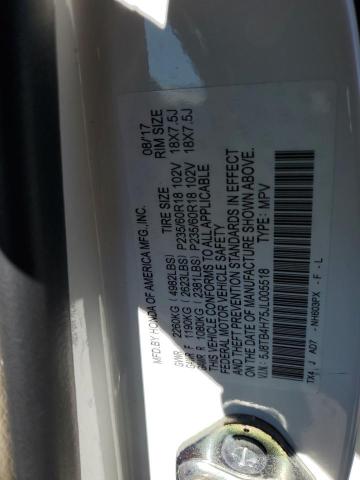 5J8TB4H75JL005518 - 2018 ACURA RDX ADVANCE Weiß Foto 13