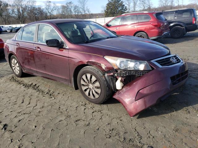 1HGCP2F37AA049666 - 2010 HONDA ACCORD LX BURGUNDY photo 4