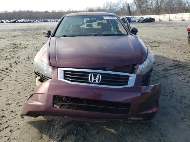 1HGCP2F37AA049666 - 2010 HONDA ACCORD LX BURGUNDY photo 5