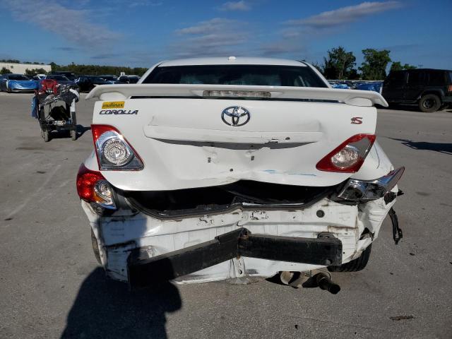 2T1BU4EE5AC475742 - 2010 TOYOTA COROLLA BASE WHITE photo 6
