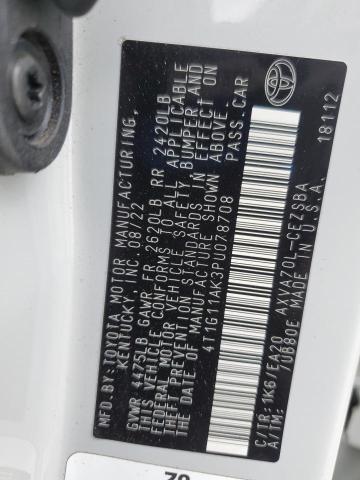 4T1G11AK3PU078708 - 2023 TOYOTA CAMRY SE NIGHT SHADE GRAY photo 12