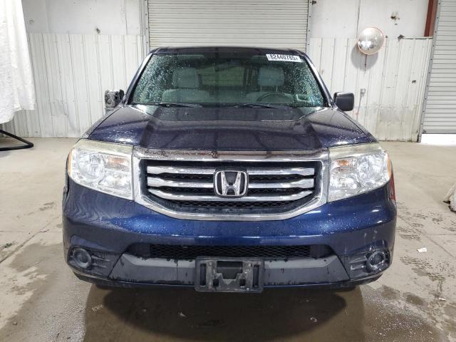 5FNYF4H20DB049334 - 2013 HONDA PILOT LX ლურჯი ფოტო 5