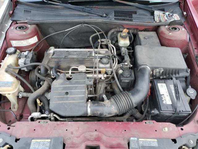 1G1ND52F94M522545 - 2004 CHEVROLET CLASSIC BURGUNDY photo 11