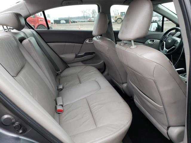 19XFB2F9XCE007622 - 2012 HONDA CIVIC EXL ნაცრისფერი ფოტო 10