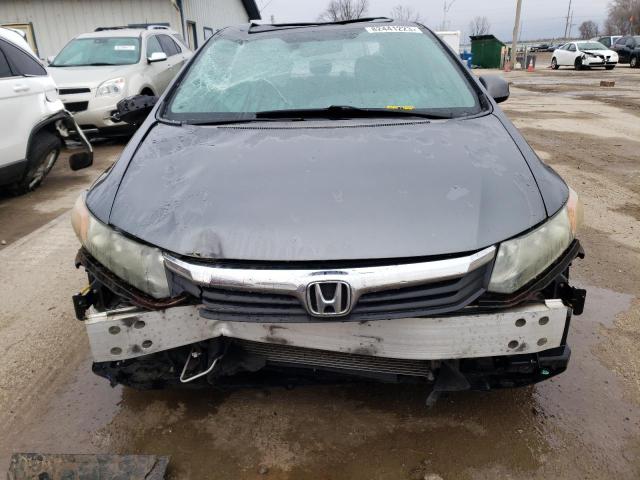 19XFB2F9XCE007622 - 2012 HONDA CIVIC EXL ნაცრისფერი ფოტო 5