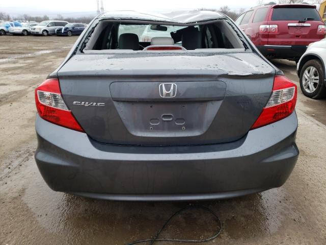 19XFB2F9XCE007622 - 2012 HONDA CIVIC EXL GRAY photo 6