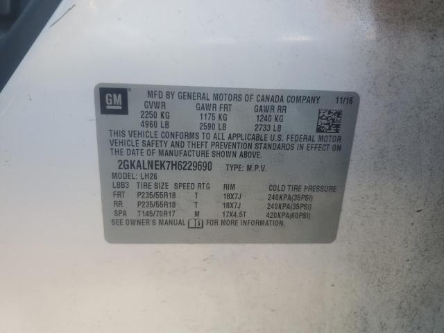 2GKALNEK7H6229690 - 2017 GMC TERRAIN SLE 白色 照片 13