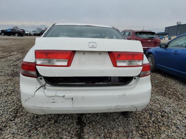 3HGCM56363G700428 - 2003 HONDA ACCORD LX WHITE photo 6