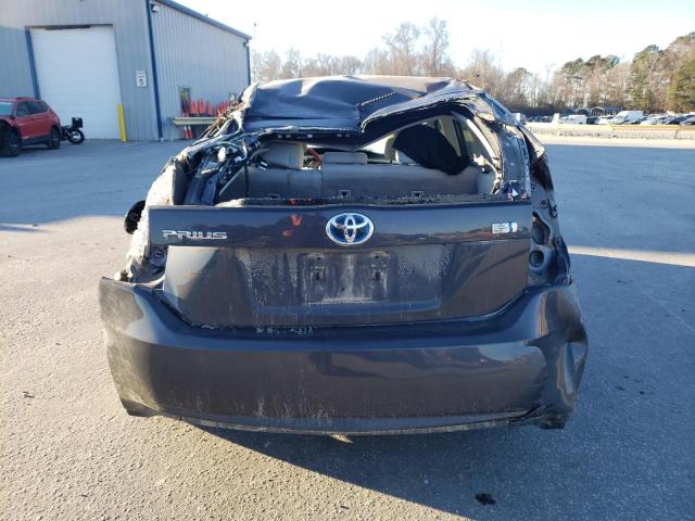 JTDKN3DUXC1604405 - 2012 TOYOTA PRIUS GRAY photo 6