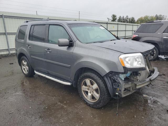 5FNYF4H58BB094741 - 2011 HONDA PILOT EXL GRAY photo 4