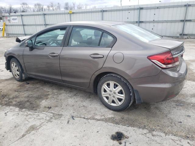 2HGFB2F59DH579687 - 2013 HONDA CIVIC LX GRAY photo 2