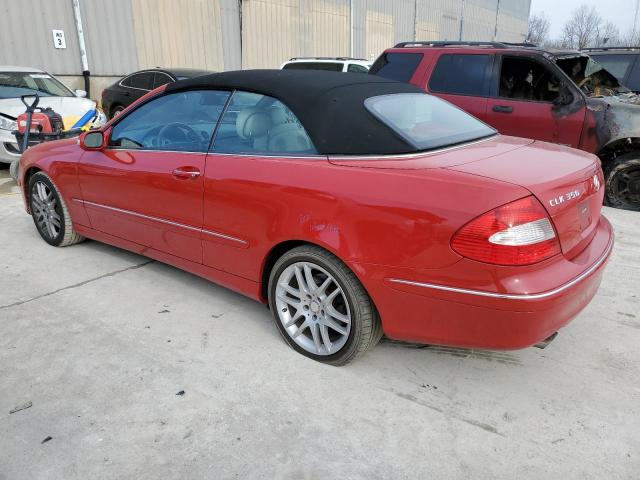 WDBTK56F58T092750 - 2008 MERCEDES-BENZ CLK 350 RED photo 2