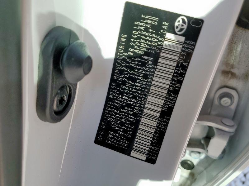 5YFS4MCEXRP195183 - 2024 TOYOTA COROLLA SE أبيض صورة 12