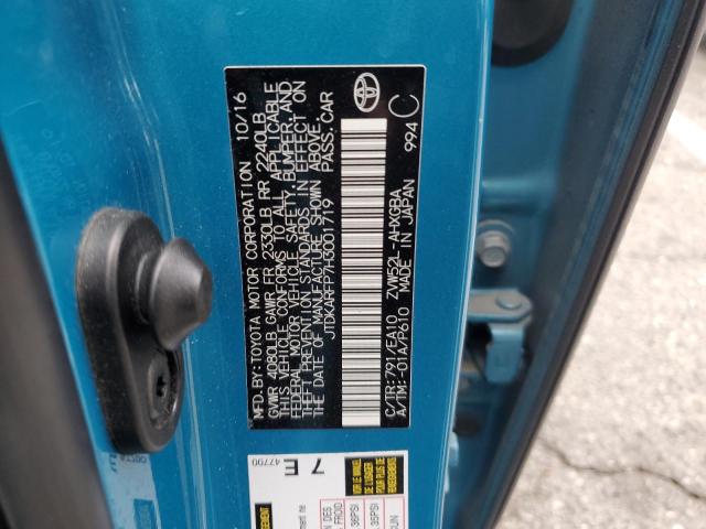 JTDKARFP7H3001719 - 2017 TOYOTA PRIUS PRIM 蓝色 照片 13