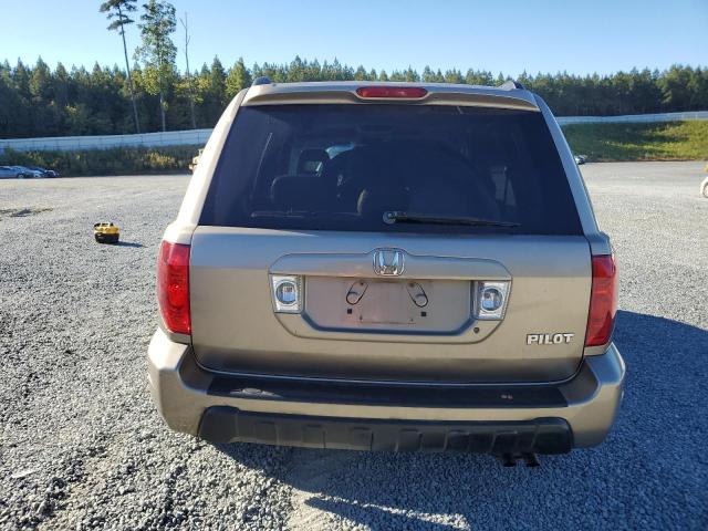 5FNYF18625B011090 - 2005 HONDA PILOT EXL ოქროსფერი ფოტო 6
