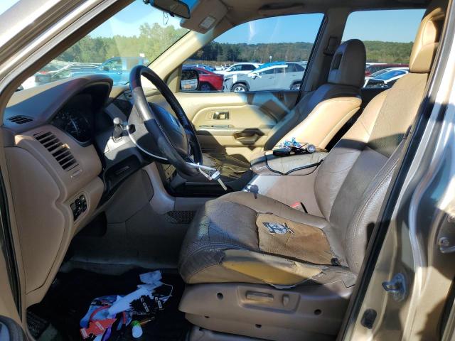 5FNYF18625B011090 - 2005 HONDA PILOT EXL ოქროსფერი ფოტო 7