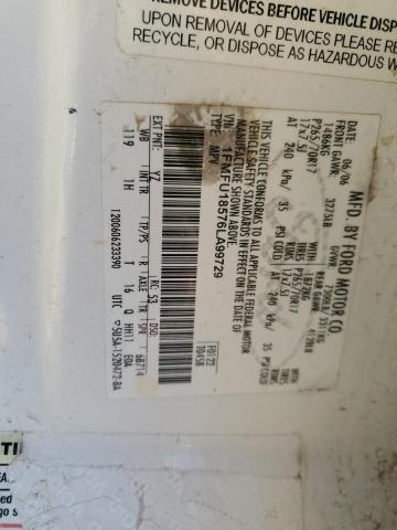 1FMFU18576LA99729 - 2006 FORD EXPEDITION EDDIE BAUER თეთრი ფოტო 14