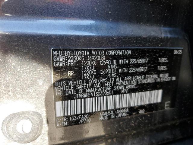 JTMRWRFV1SD320601 - 2025 TOYOTA RAV4 XLE CHARCOAL photo 13