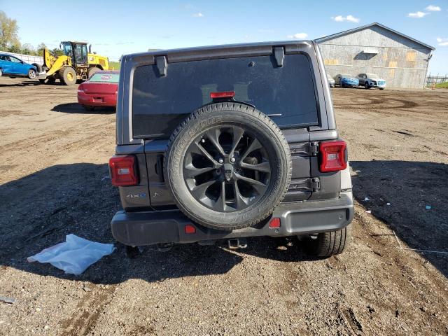 1C4JJXP62MW676649 - 2021 JEEP WRANGLER U SAHARA 4XE CHARCOAL photo 6