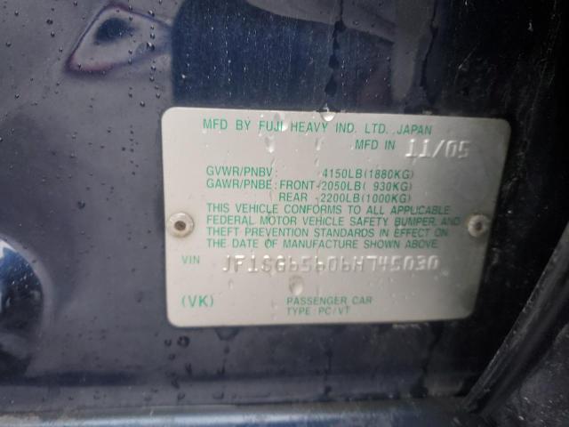 JF1SG65606H745030 - 2006 SUBARU FORESTER 2.5X PREMIUM BLUE photo 14