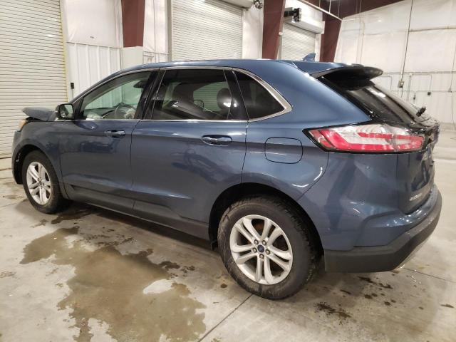 2FMPK4J99KBC49956 - 2019 FORD EDGE SEL BLUE photo 2