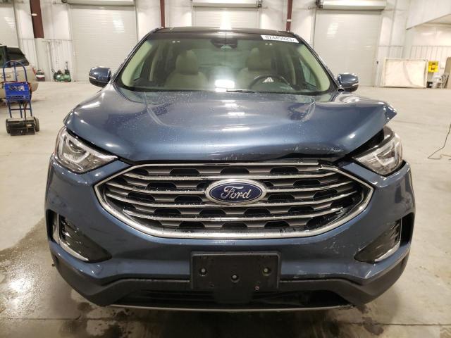 2FMPK4J99KBC49956 - 2019 FORD EDGE SEL BLUE photo 5