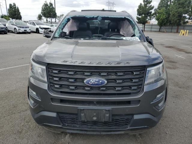 1FM5K8GT9GGA85965 - 2016 FORD EXPLORER SPORT Темно-сірий фото 5