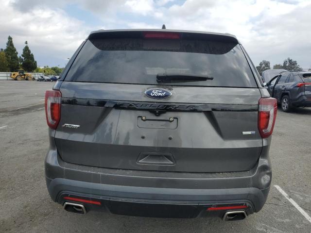 1FM5K8GT9GGA85965 - 2016 FORD EXPLORER SPORT Темно-сірий фото 6