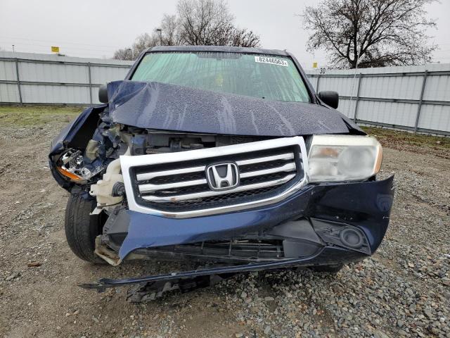 5FNYF4H29DB039904 - 2013 HONDA PILOT LX BLUE photo 5