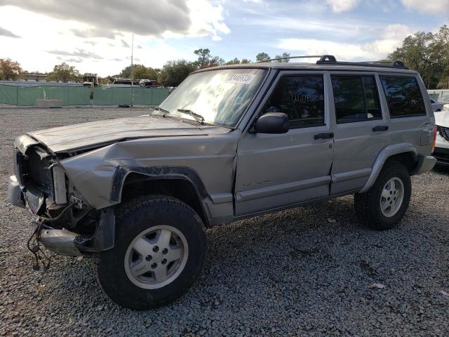 1J4FF58S91L608606 - 2001 JEEP CHEROKEE CLASSIC GRAY photo 1