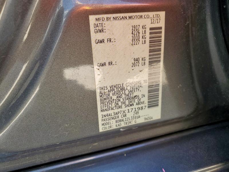 1N4AL3AP7JC171987 - 2018 NISSAN ALTIMA 2.5 Grafit foto 13