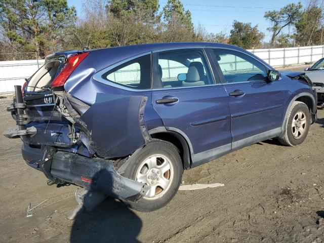 3CZRM3H35EG714084 - 2014 HONDA CR-V LX BLUE photo 3