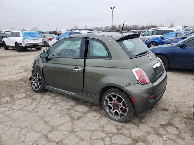 3C3CFFBR6CT313415 - 2012 FIAT 500 SPORT GREEN photo 2