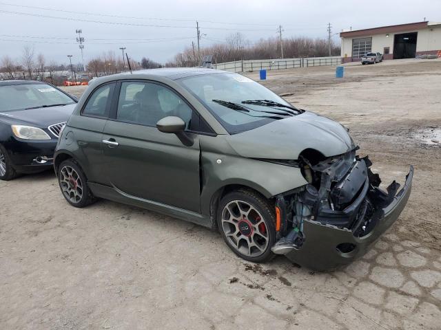 3C3CFFBR6CT313415 - 2012 FIAT 500 SPORT GREEN photo 4