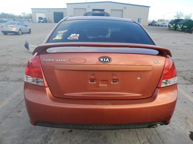 KNAFE121X85013003 - 2008 KIA SPECTRA EX ORANGE photo 6