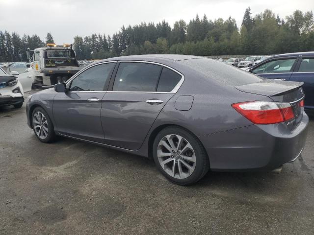 1HGCR2F56EA257183 - 2014 HONDA ACCORD SPORT GRAY photo 2