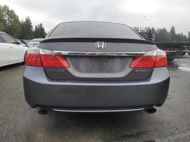 1HGCR2F56EA257183 - 2014 HONDA ACCORD SPORT GRAY photo 6
