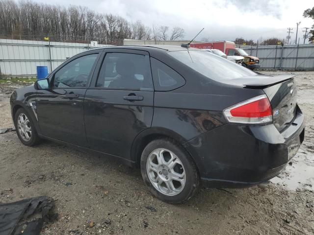 1FAHP35N08W225960 - 2008 FORD FOCUS SE BLACK photo 2